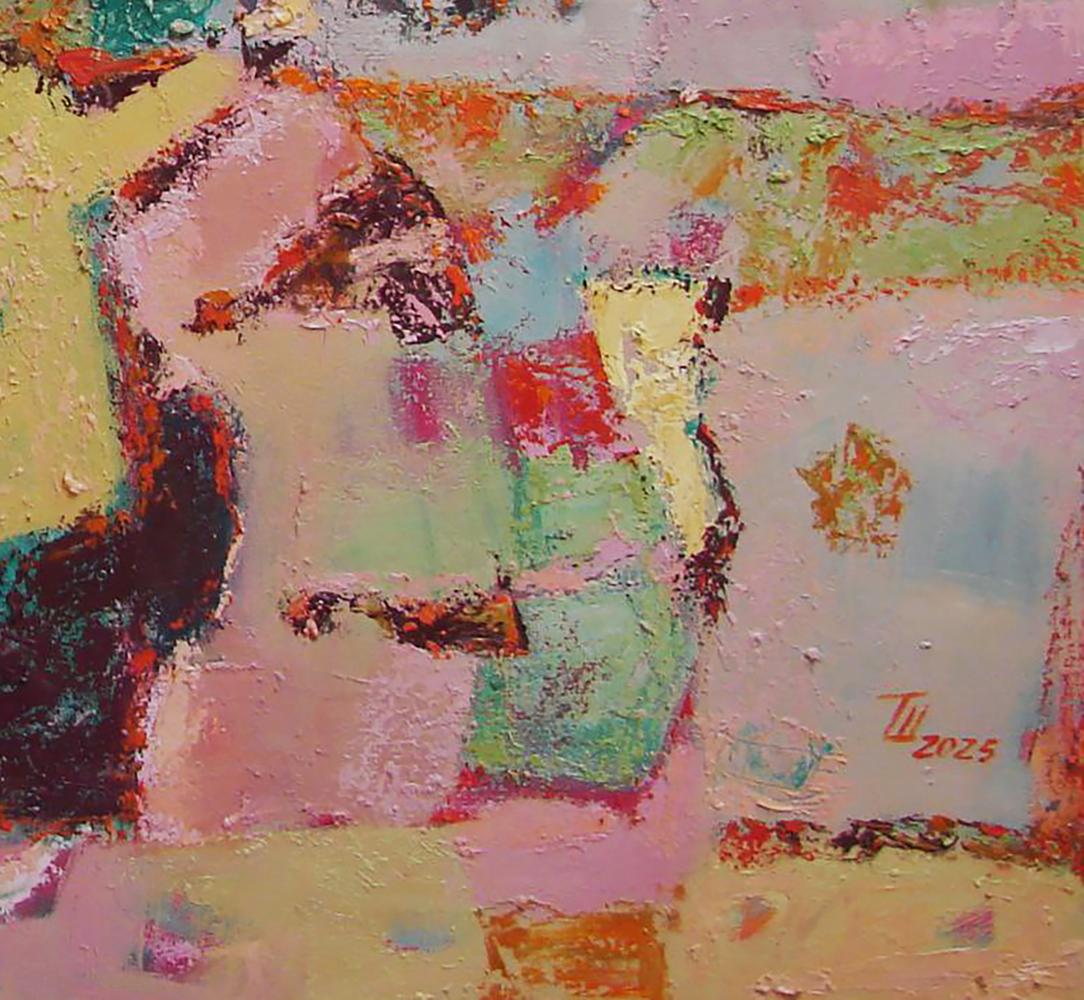 Vibrant pastel landscape oil painting by Tatyana Shulyak