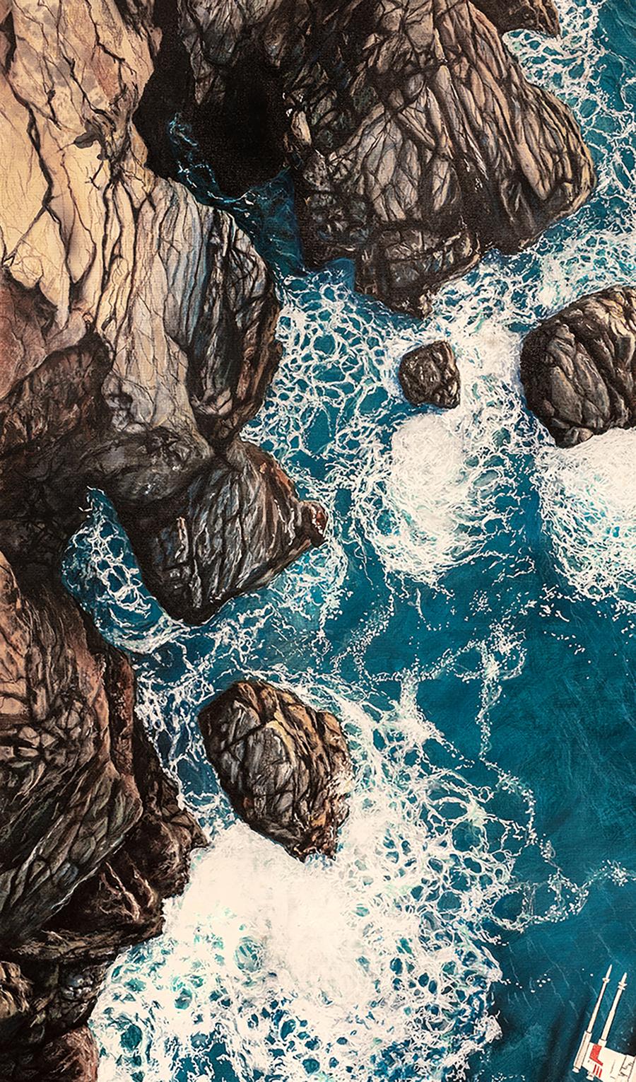 Acrylic painting Coast Guard Johannes Wessmark