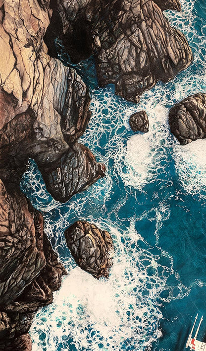 Acrylic painting Coast Guard Johannes Wessmark