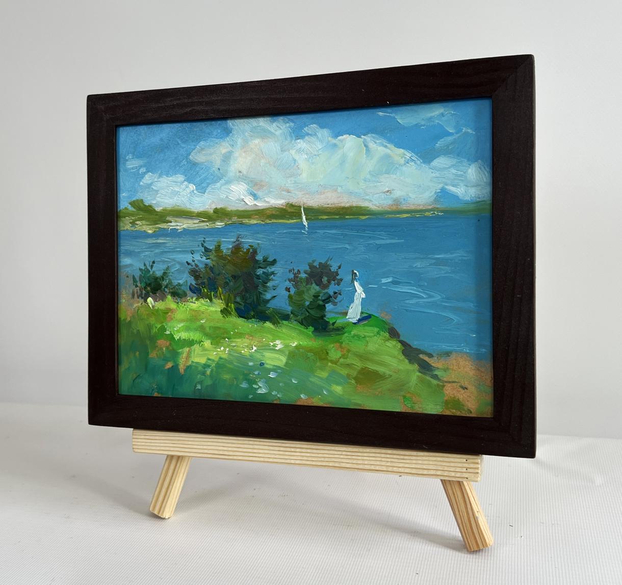 Oil painting Fresh summer wind by Yuriy Suprunchuk coastal scene