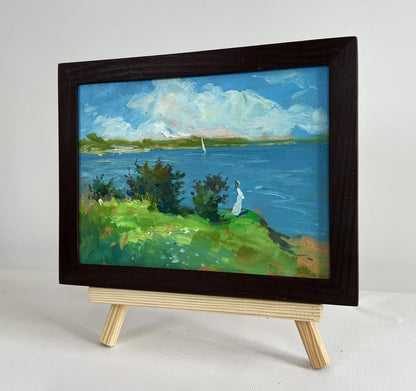 Oil painting Fresh summer wind by Yuriy Suprunchuk coastal scene