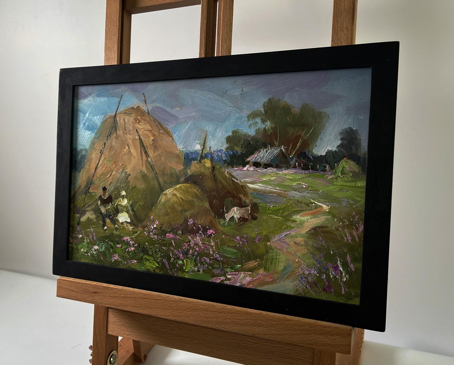 Oil painting The village was covered by clouds by Yuriy Suprunchuk