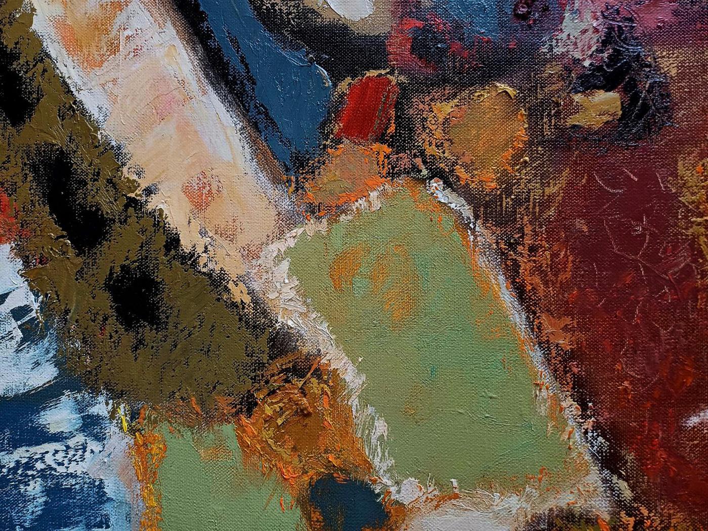 Oil painting The Copenhagen Mystery by Tatyana Shulyak, textured abstract art