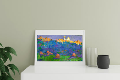 Oksana Ivanyuk's oil painting capturing "Evening Ray"