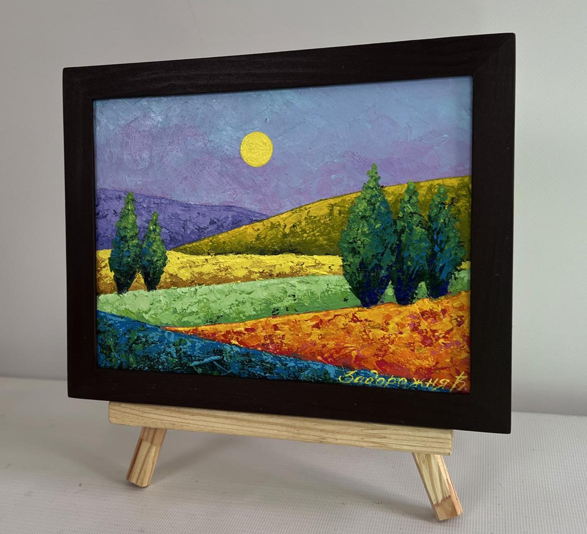 Oil painting Light summer breeze in the field by V. Zadorozhnya