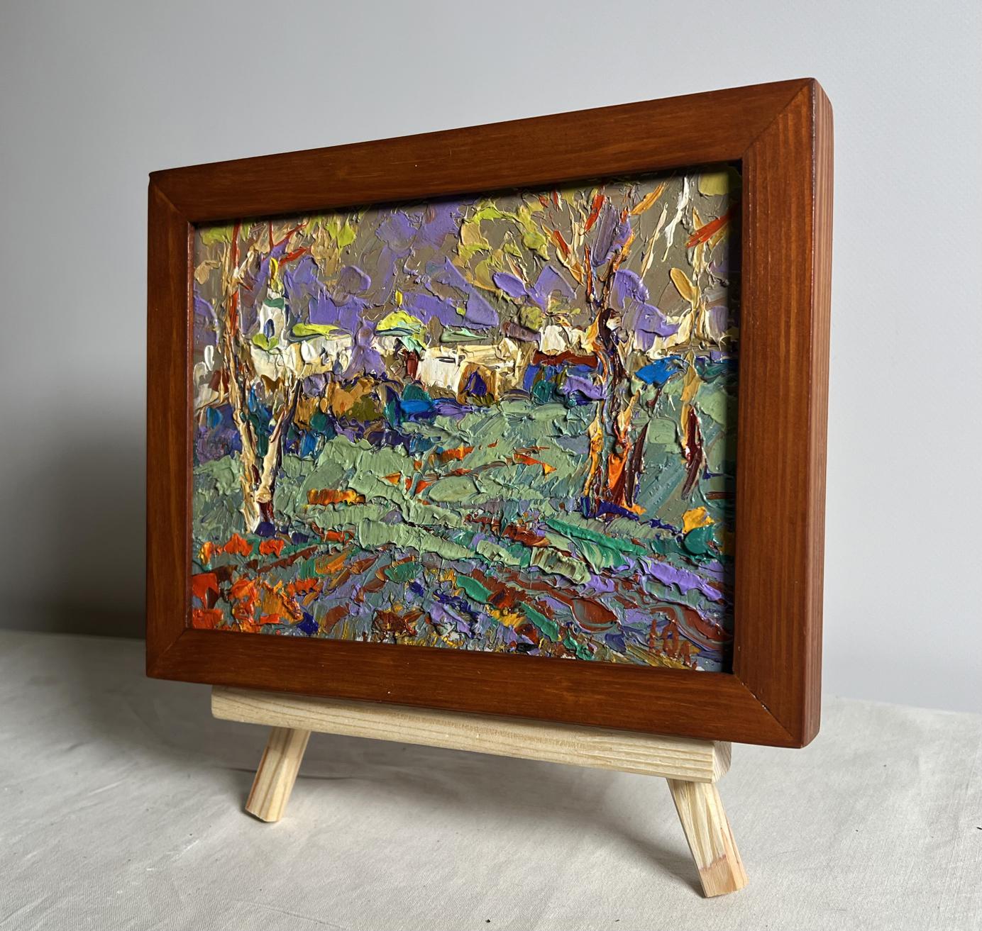 Oil painting Amazing Evening by Oleksiy Ivanyuk in wooden frame