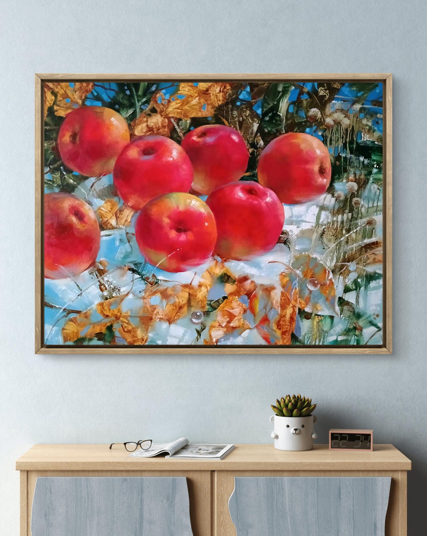 Abstract oil painting Apples On The Snow Anatoly Tarabanov