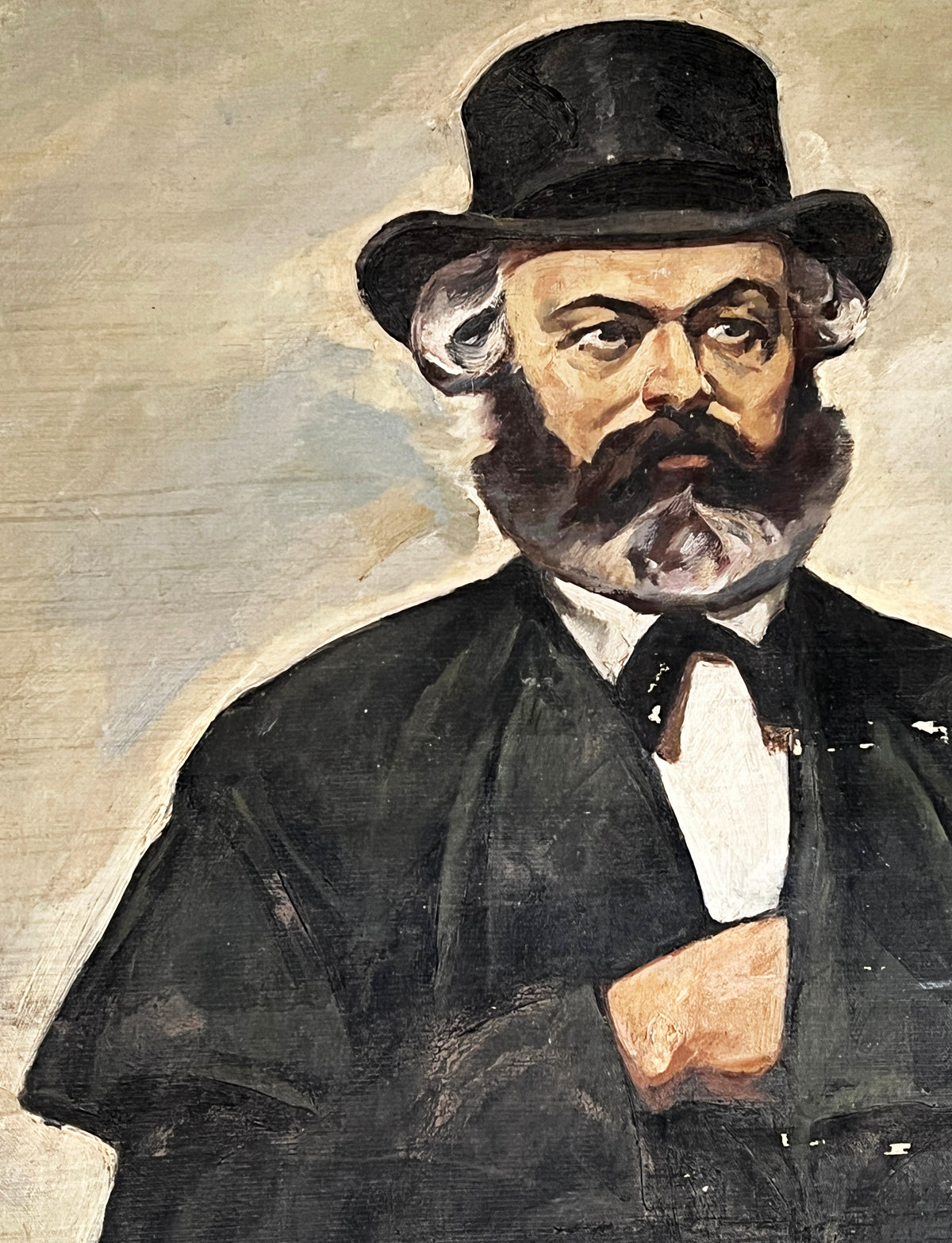 Oil painting Karl Marx Konstantin Filatov
