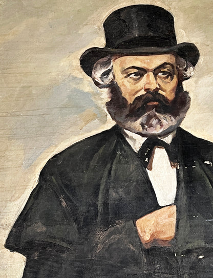 Oil painting Karl Marx Konstantin Filatov