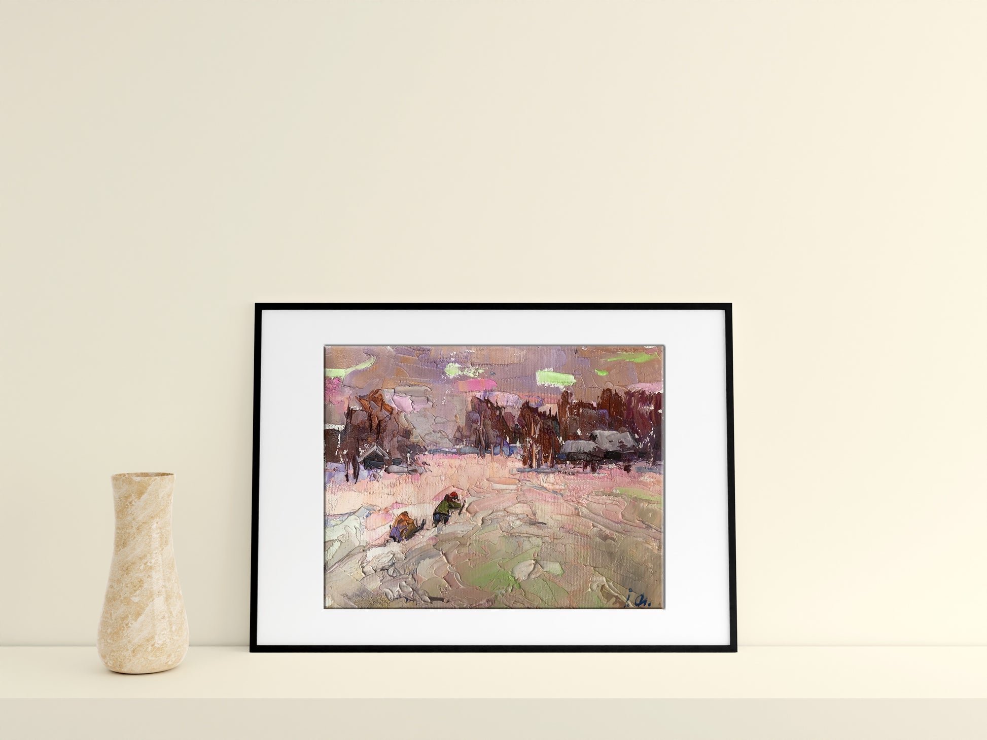 Oil painting Winter