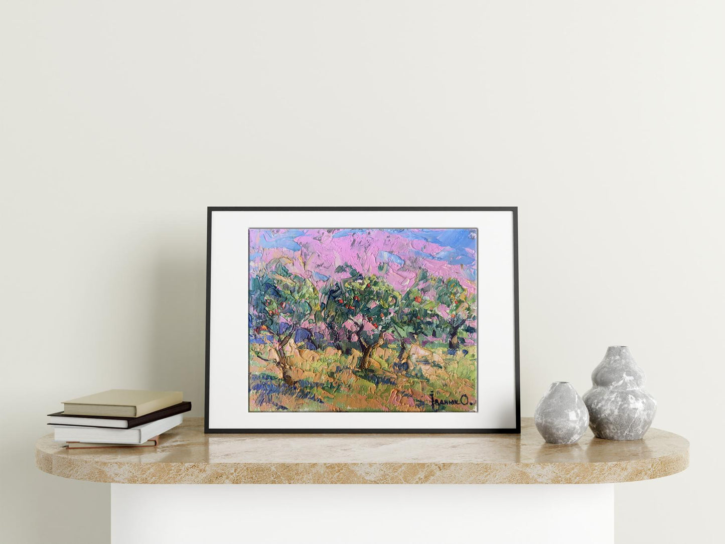 Oil painting garden