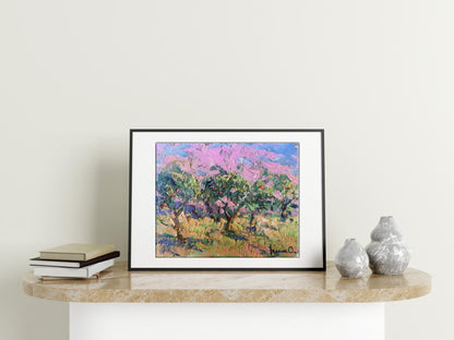 Oil painting garden