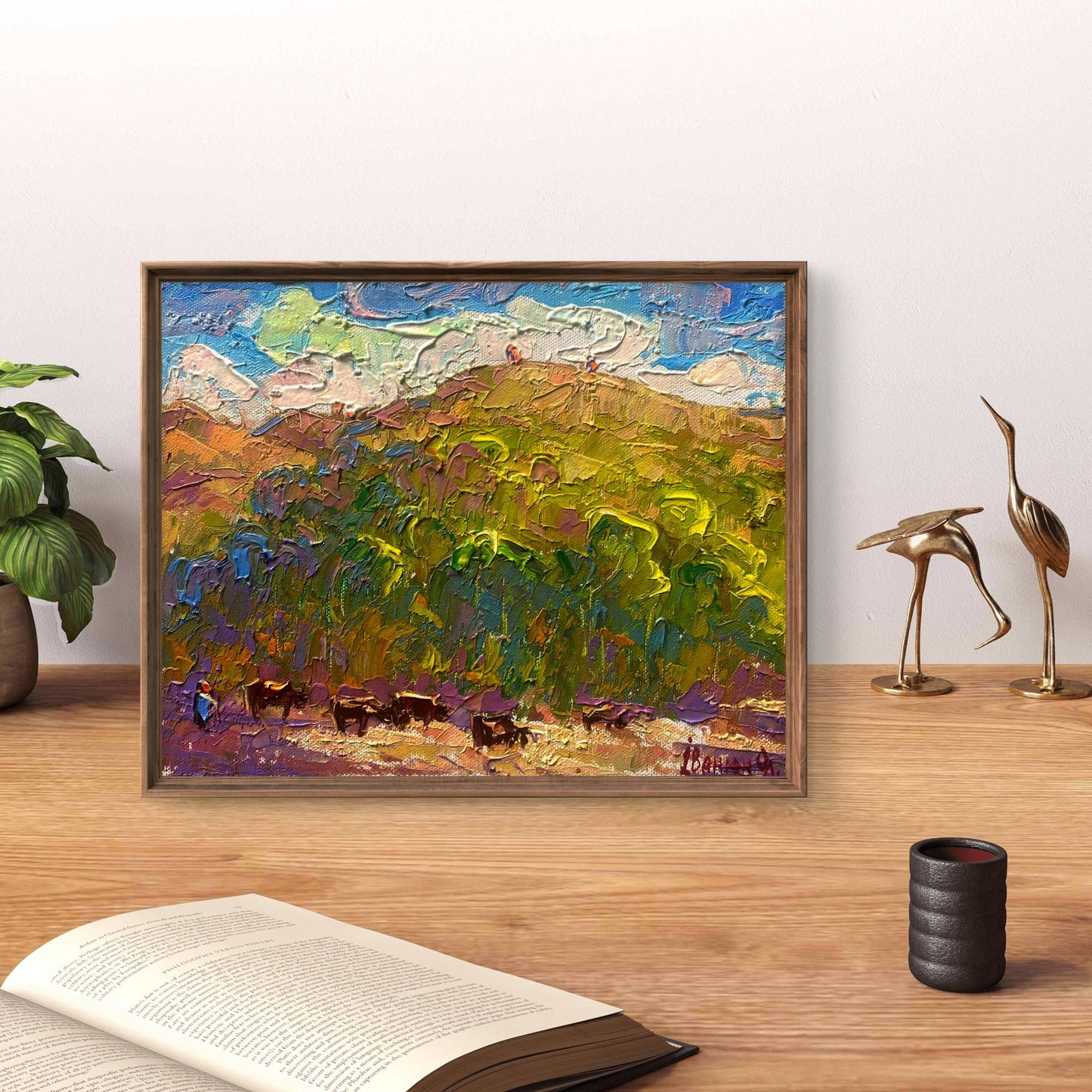 Oil painting A path at the foot of the mountains by Oleksiy Ivanyuk