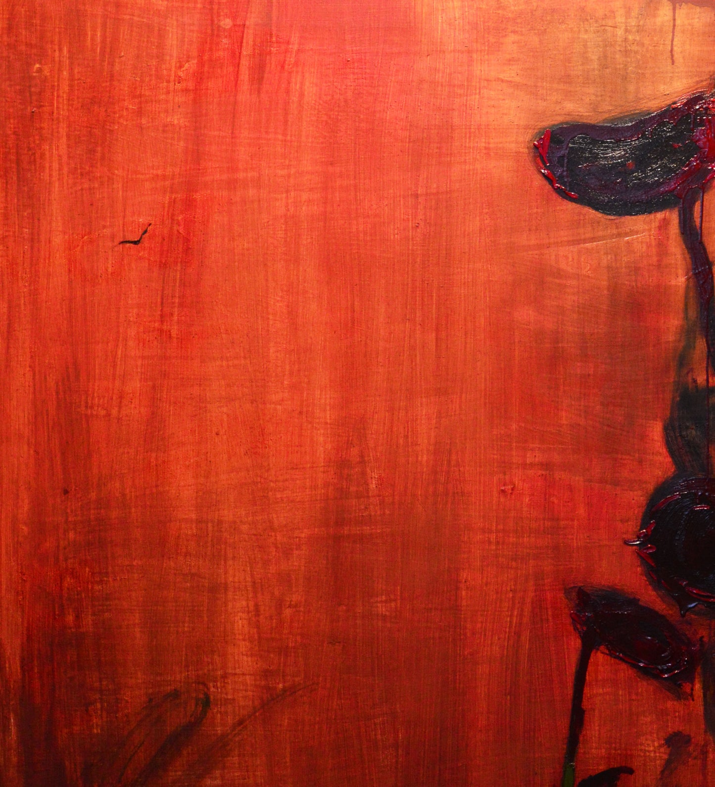 Oil painting Sunflowers in the night by Natalia Korf-Ivaniuk