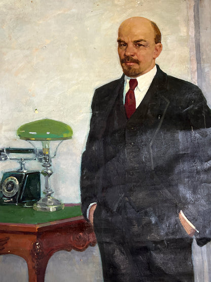 Oil painting Lenin in a Business Suit Petr Bilan