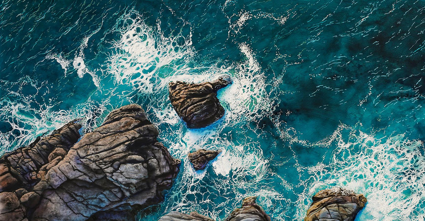 Acrylic painting Meeting Of Elements Johannes Wessmark