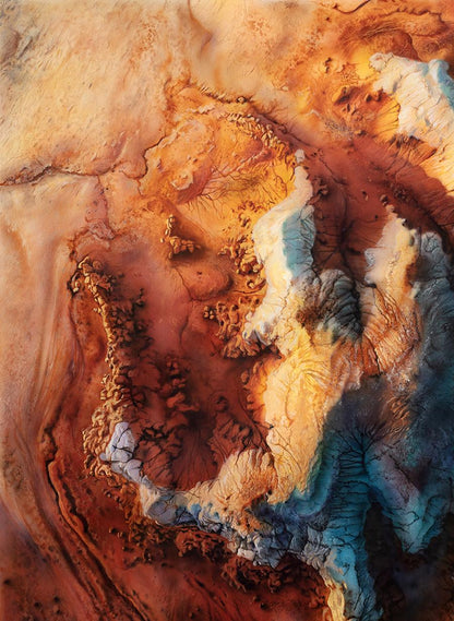 Acrylic painting Badlands With A View Johannes Wessmark