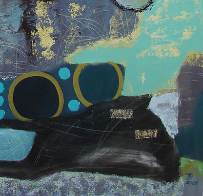 Abstract oil painting Find Your Treasure in Abstraction by Tatyana Shulyak