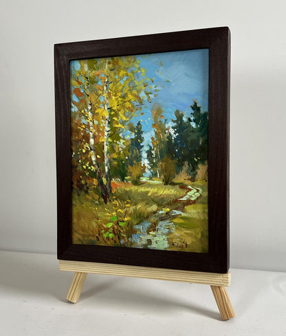 Oil painting Breath of the autumn forest by Yuriy Suprunchuk