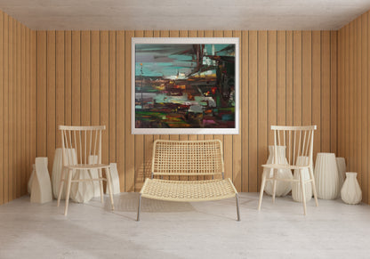 abstract painting room