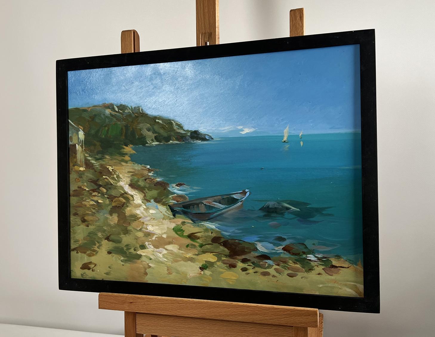Oil painting Across the Sea Expanses by Yuriy Suprunchuk coastal scene