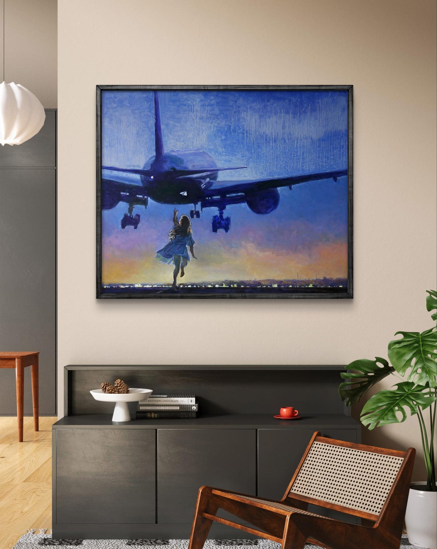 Oil painting Flight to the sky Anatoly Varvarov