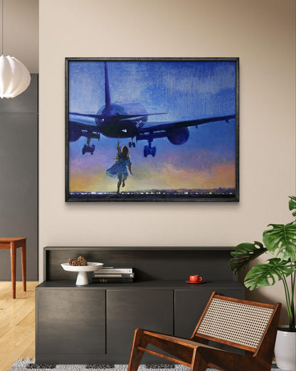 Oil painting Flight to the sky Anatoly Varvarov