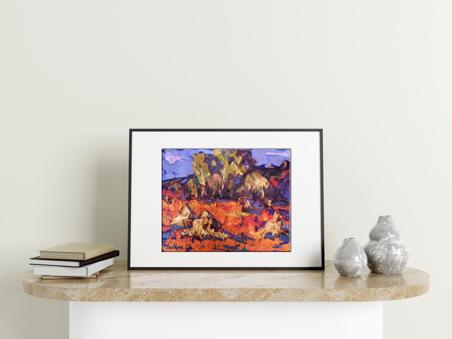 Alex Ivanyuk's oil artwork titled "Crimson Stubble"