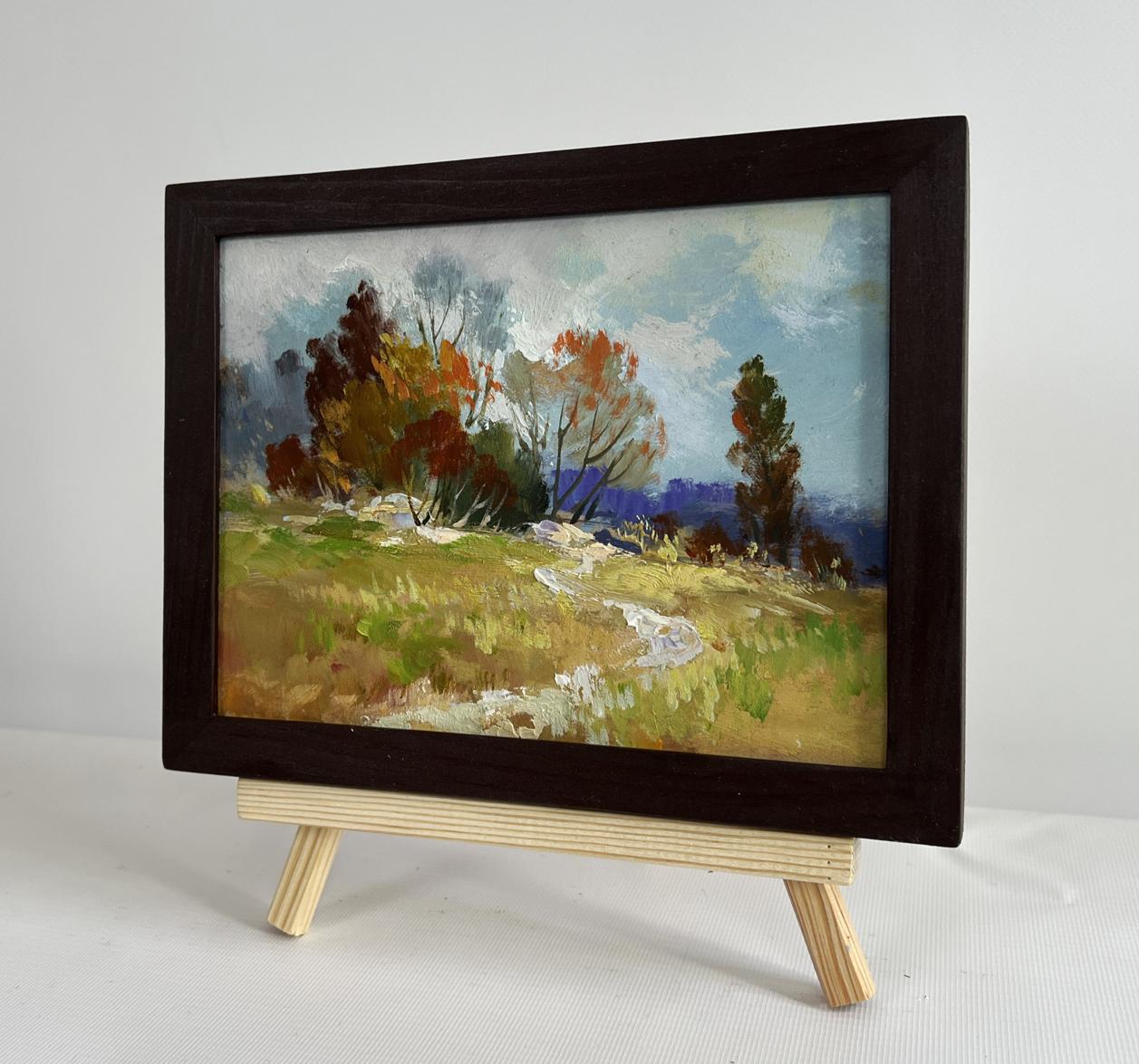 Oil painting Twilight of the autumn forest by Yuriy Suprunchuk