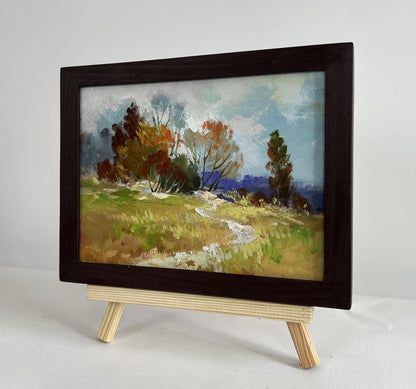 Oil painting Twilight of the autumn forest by Yuriy Suprunchuk