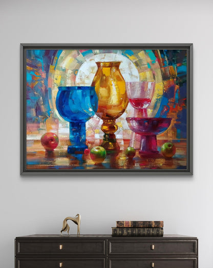 Abstract oil painting Flower Vases Anatoly Tarabanov