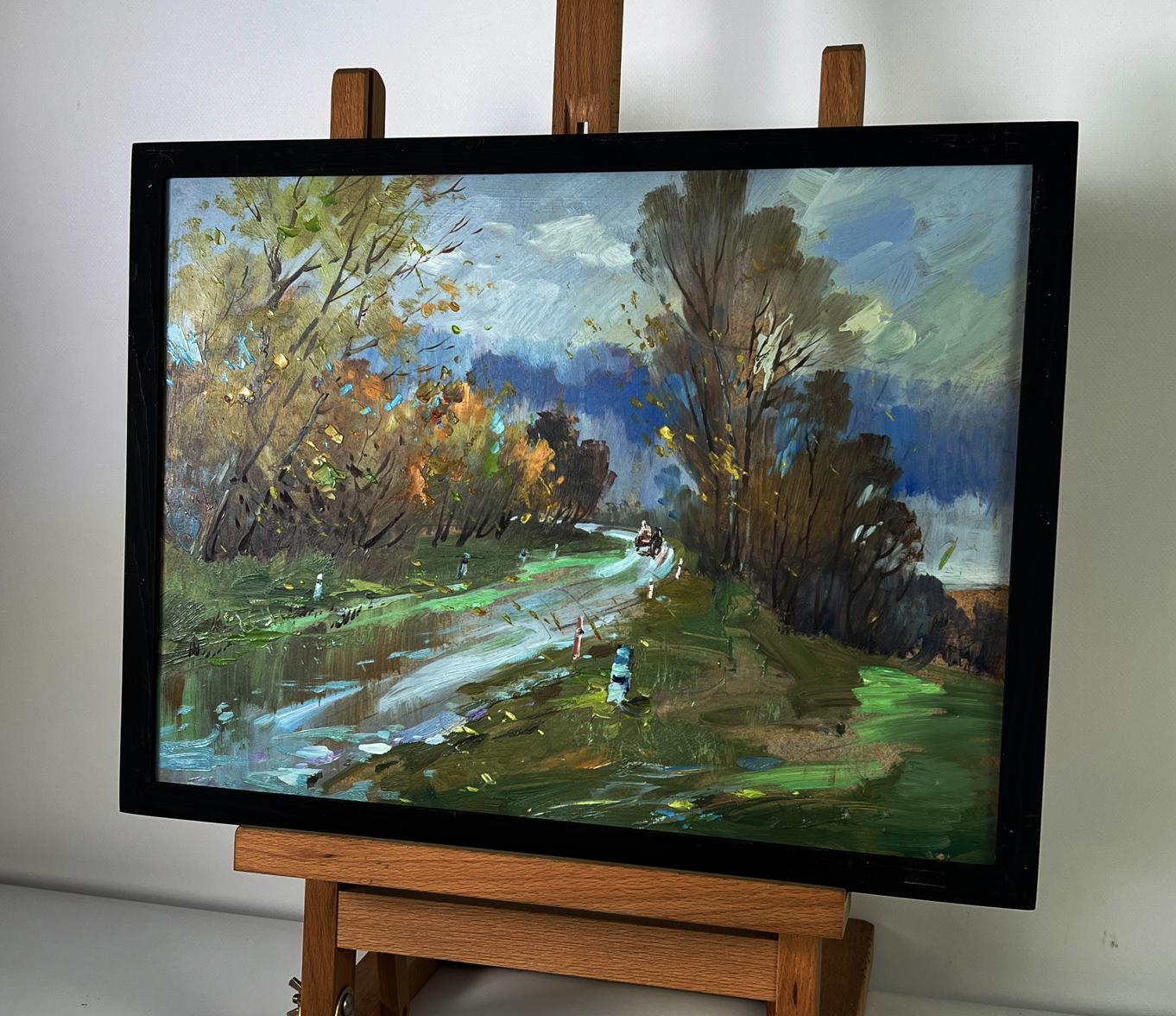 Oil painting Autumn weather in the forest by Yuriy Suprunchuk