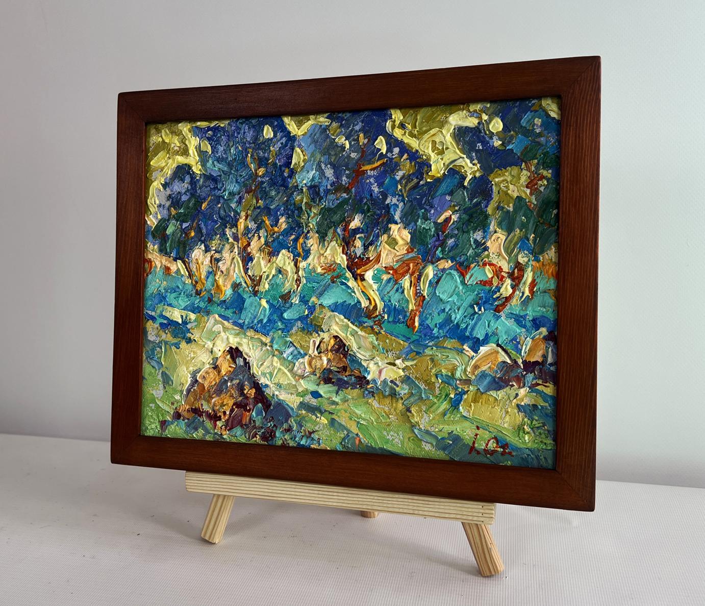 Oil painting Light evening breeze by Oleksiy Ivanyuk in wooden frame