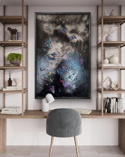 Framed Acrylic painting Galaxy of the Soul by Olga Melezhik