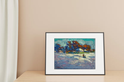 Oksana Ivanyuk's painting captures winter's essence, even in its midpoint