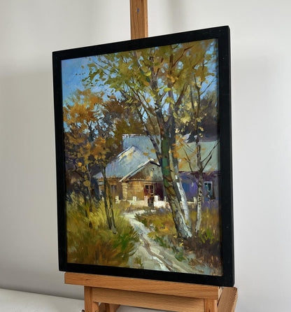 Oil painting The rustle of autumn outside the window by Yuriy Suprunchuk