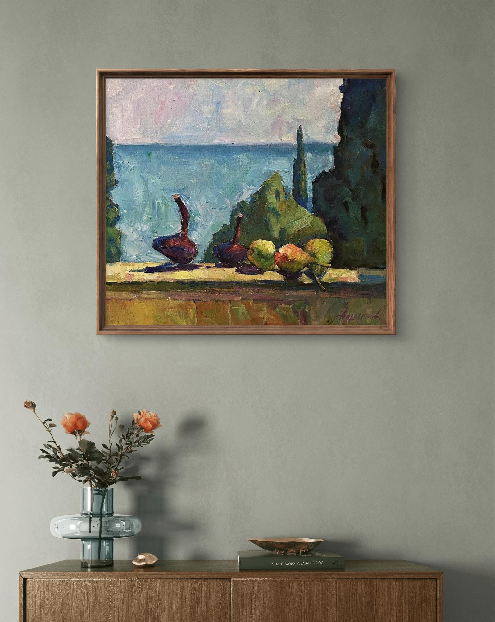 Oil painting Still life with onions by Oleksandr Andreev coastal scene