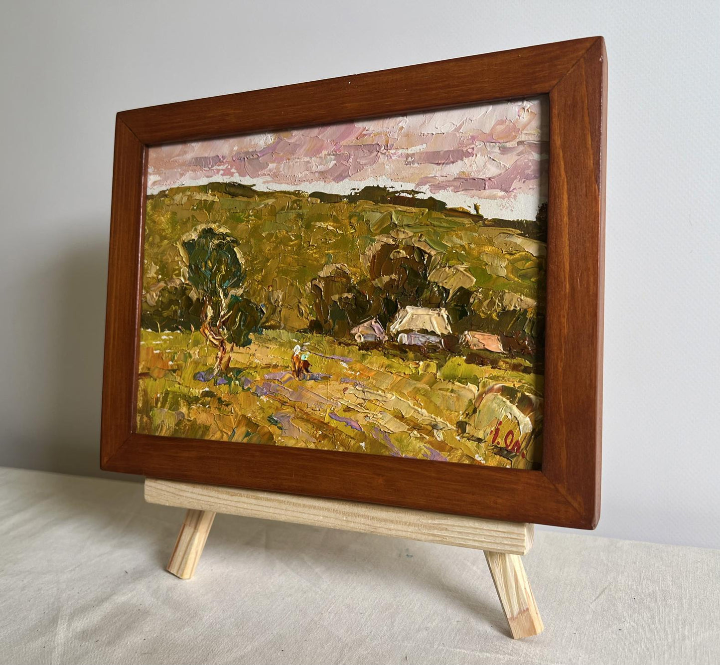 Oil painting A walk along the outskirts of the village by Oleksiy Ivanyuk