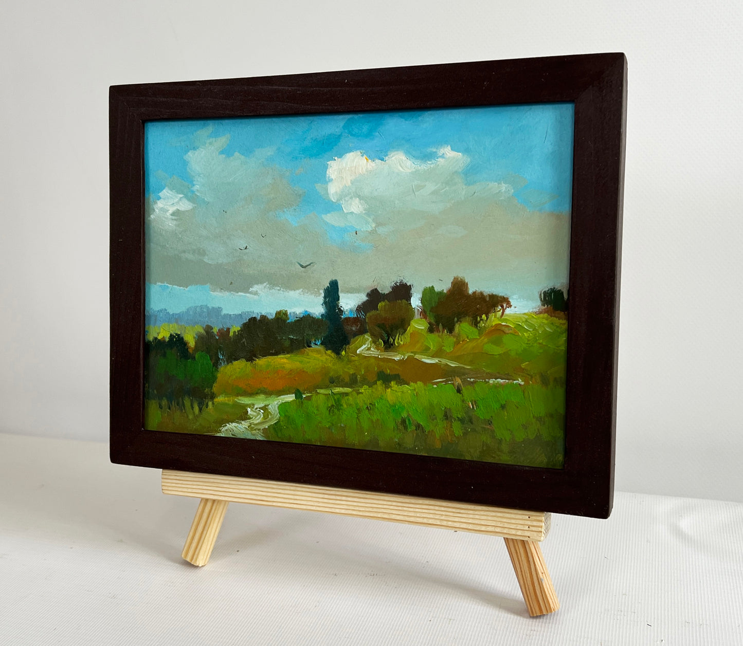 Oil painting A path through summer meadows by Yuriy Suprunchuk