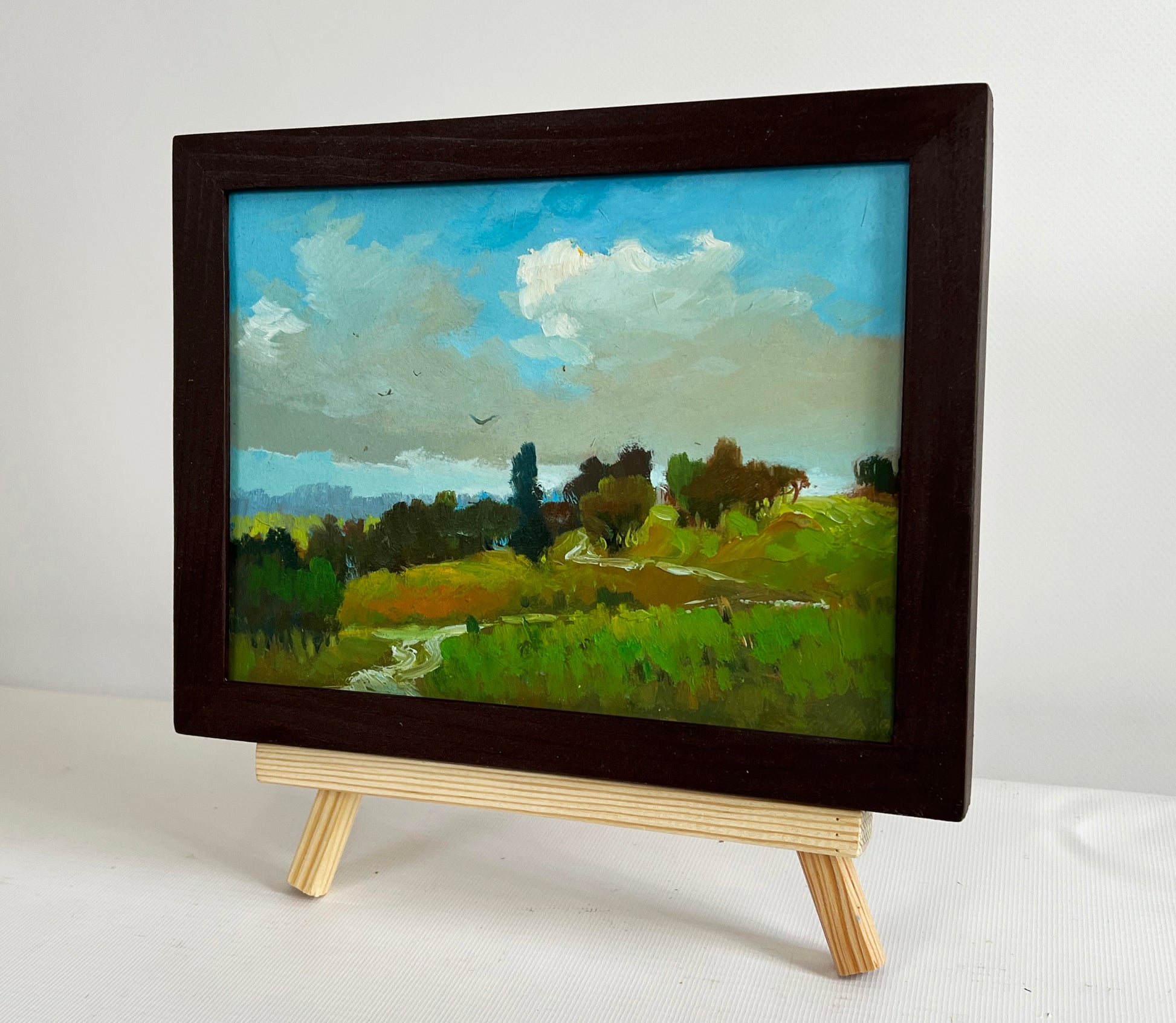 Oil painting A path through summer meadows by Yuriy Suprunchuk
