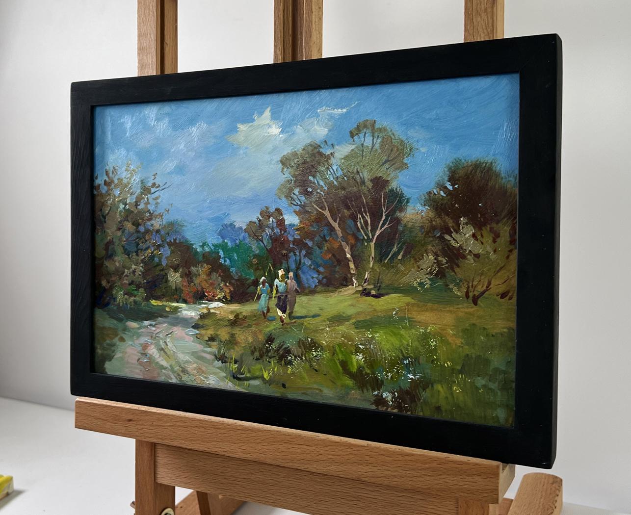 Framed oil painting A walk in the forest by Yuriy Suprunchuk
