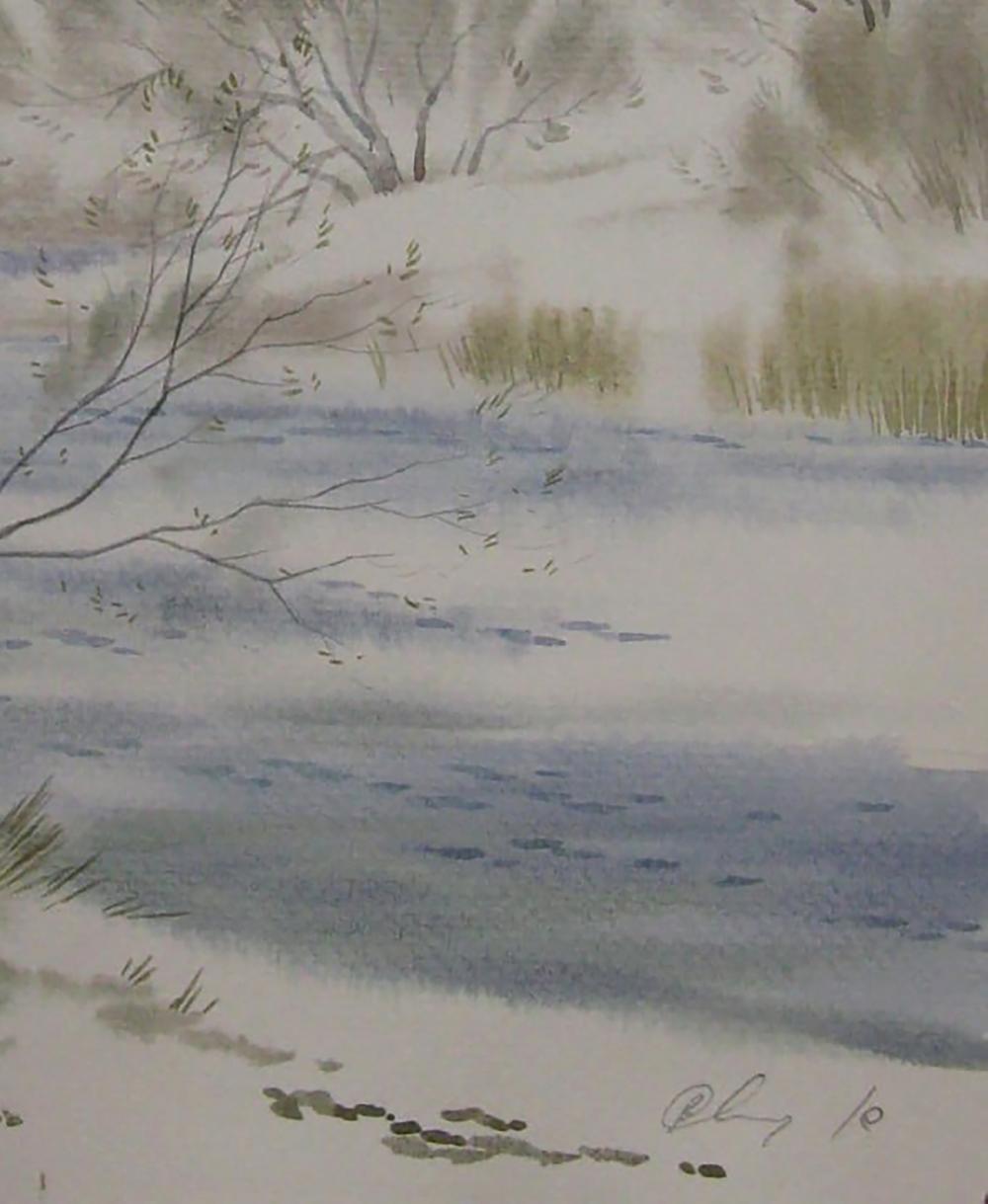 Watercolor painting The end of the winter fairy tale by Valery Savenets