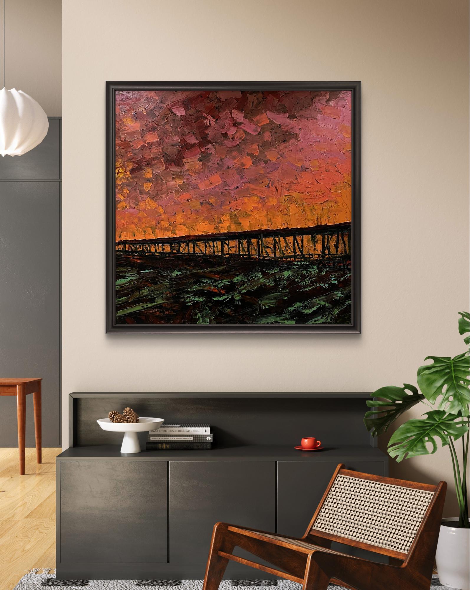 Oil painting sunset Serhiy Kovalev