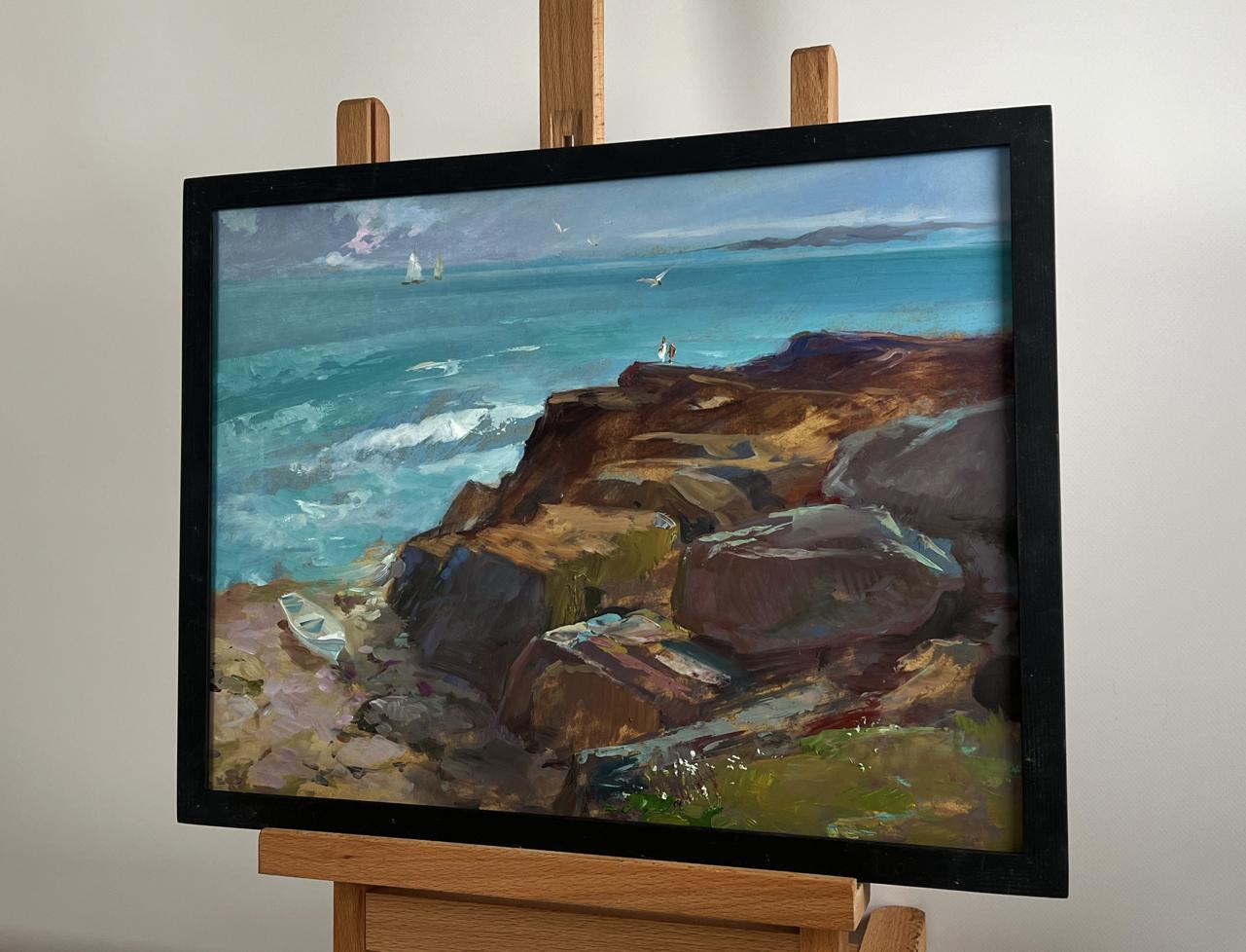 Oil painting Sea Symphony of Waves by Yuriy Suprunchuk coastal scene