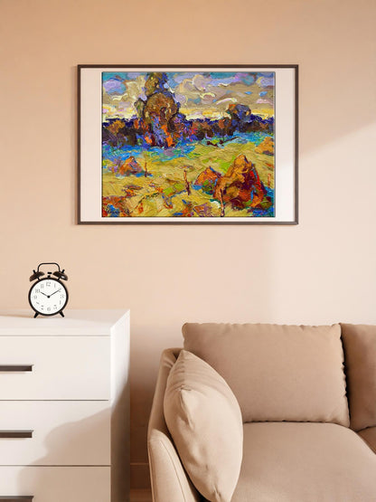 Oil painting Autumn Nature Landscape Alex Kalenyuk