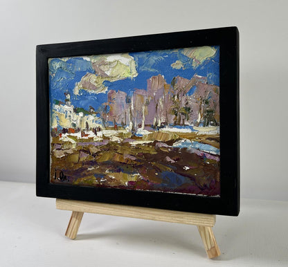 Oil painting Breath of Spring by Oleksiy Ivanyuk vibrant landscape