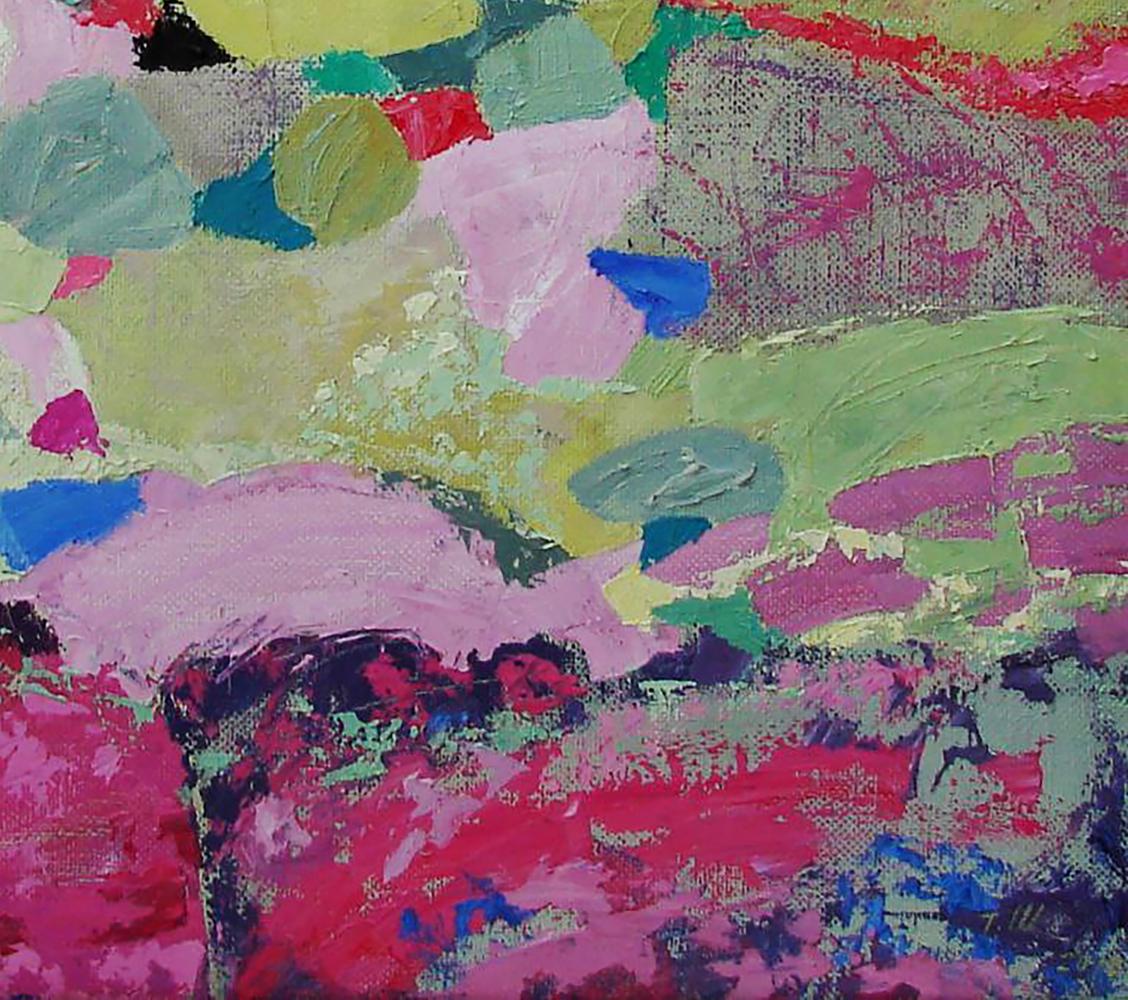 Vibrant oil painting of lavender fields by Tatyana Shulyak
