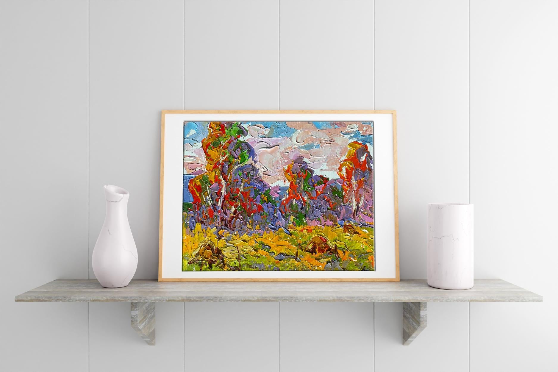 Oil painting Autumn Landscape 