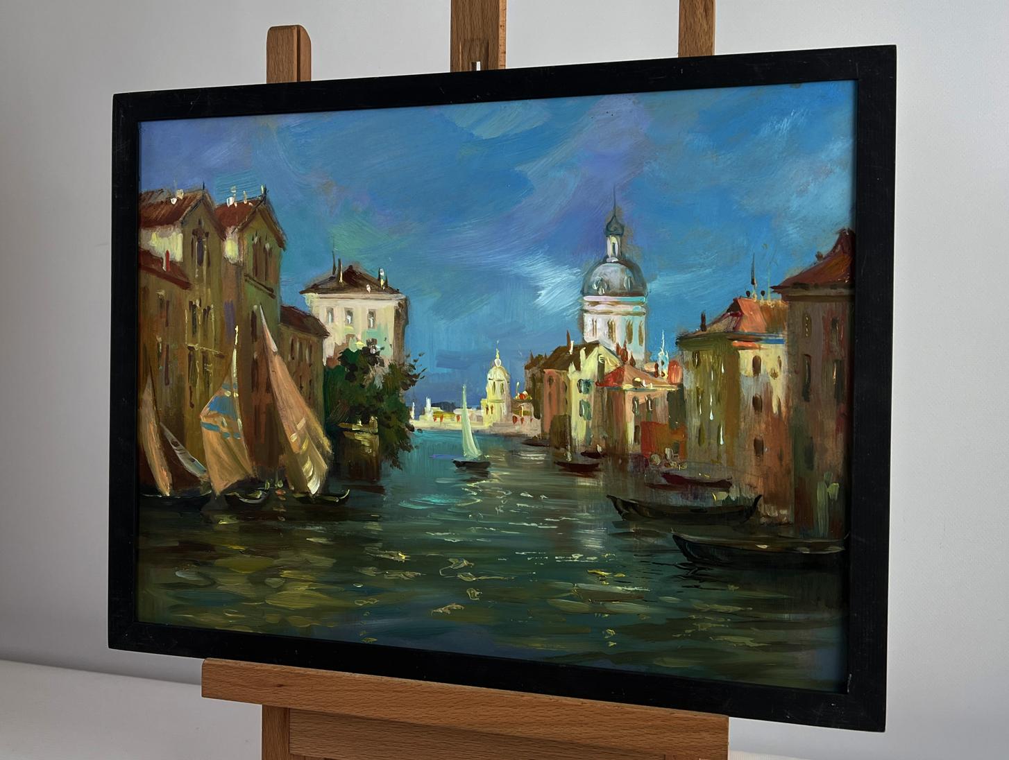 Oil painting Dream of Venice by Yuriy Suprunchuk, Venetian canal scene