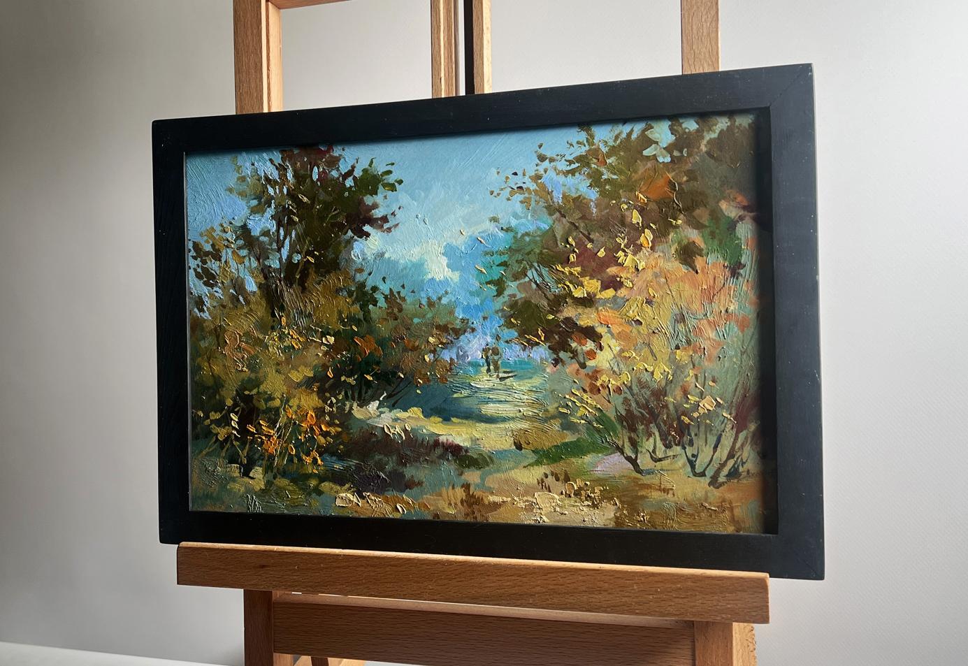 Oil painting Walking in the autumn forest by Yuriy Suprunchuk